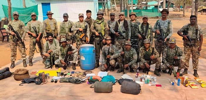 explosives-naxal-material-recovered