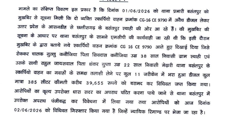 illegal-diesel-seized-balrampur-